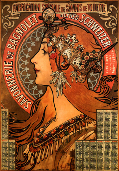 artist-mucha:Soap factory of Bagnolet, 1897, Alphonse...