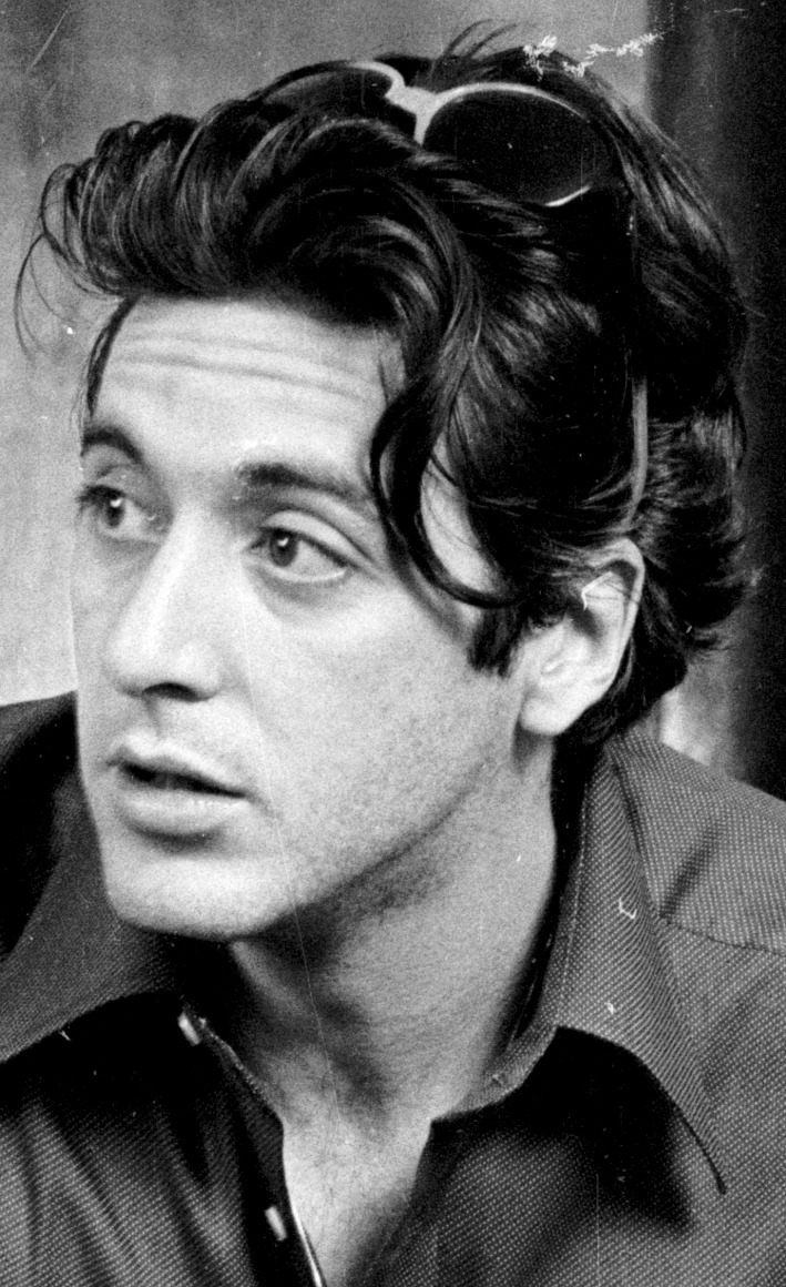 Al Pacino photographed by Steve Wood, London ~ March 24, 1974