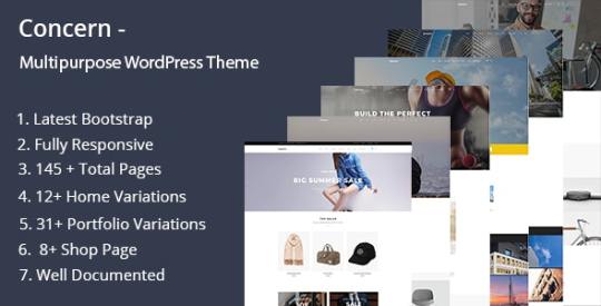 Concern v1.0.0 – Multipurpose and Portfolio WordPress Theme Nulled