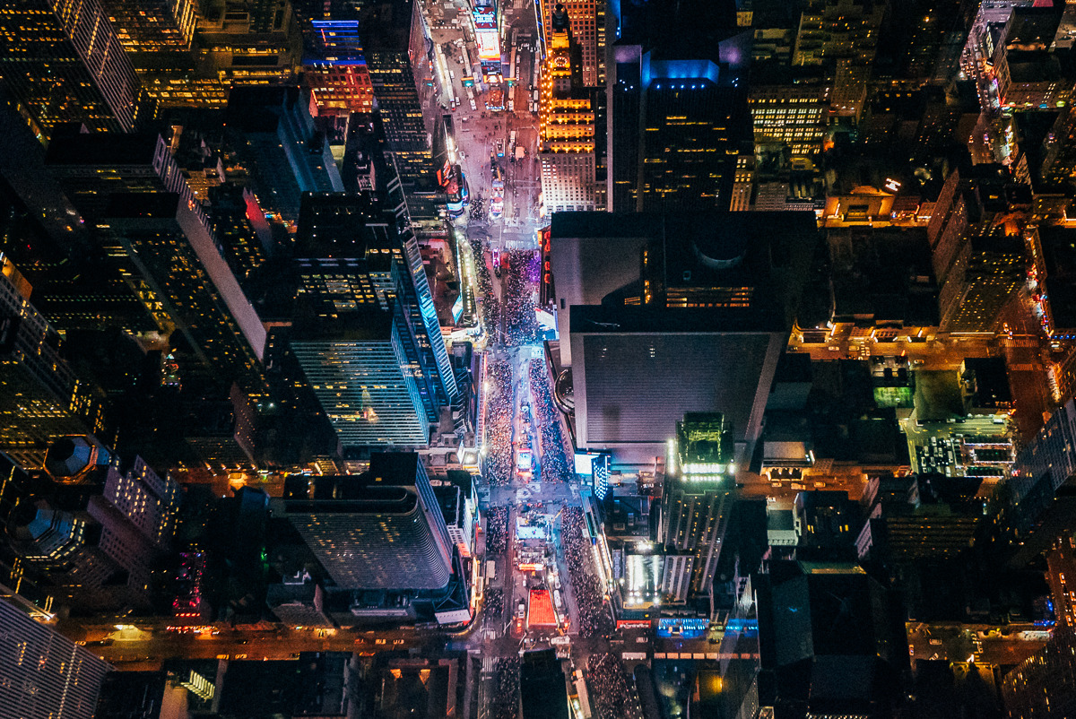 Times Square Bird’s Eye View by @nyonair @flynyon #nyc