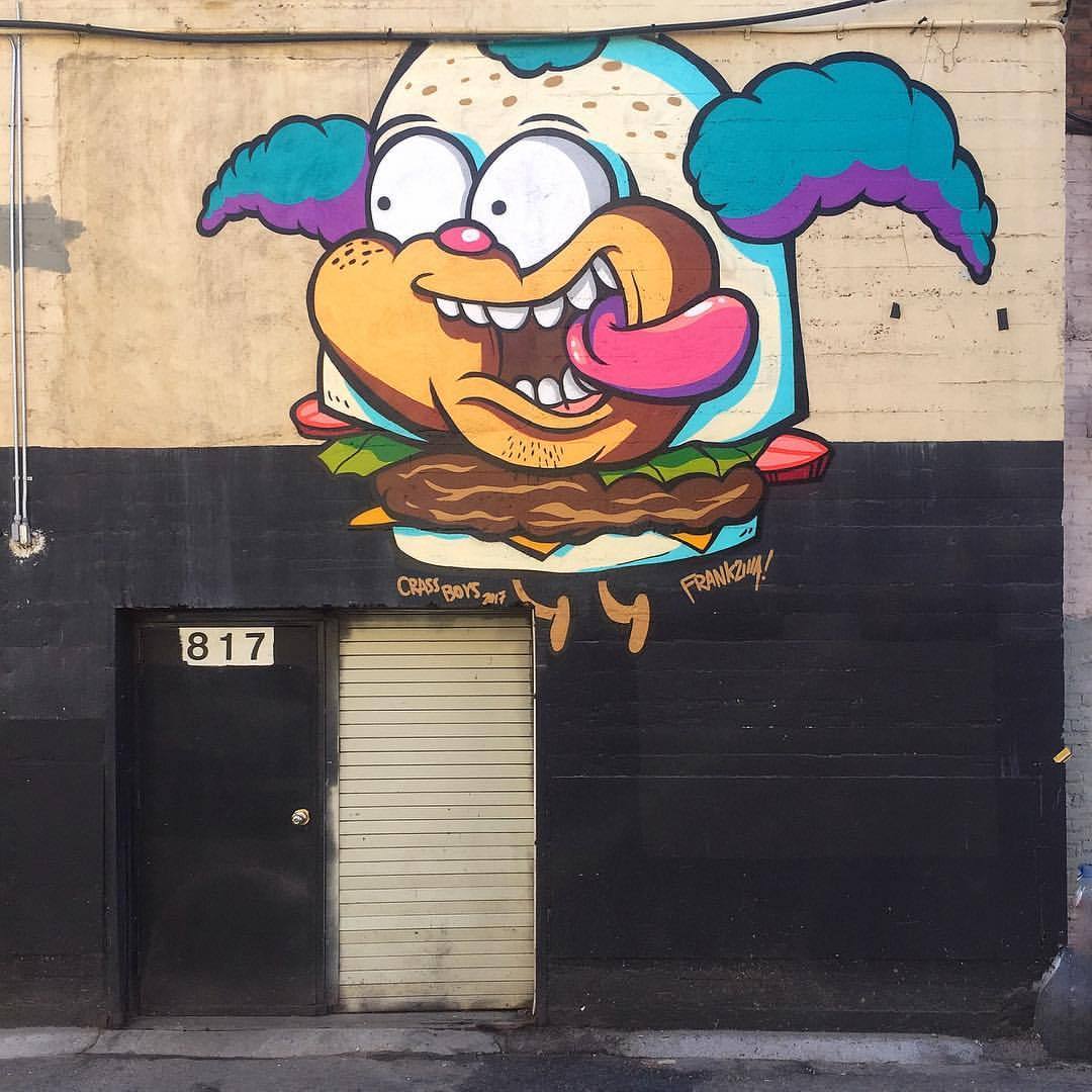 Impermanent Art — ‘Krusty Burger’ by Frankzilla. DTLA.