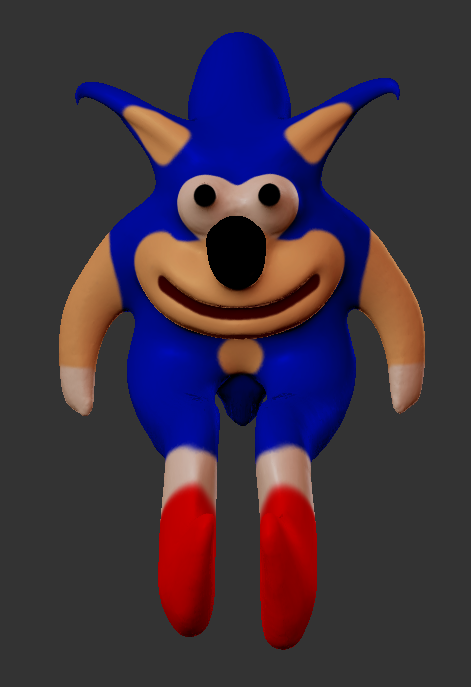 Awkward Sonic Photos, HORRIBLE SCULPTGL SANICS