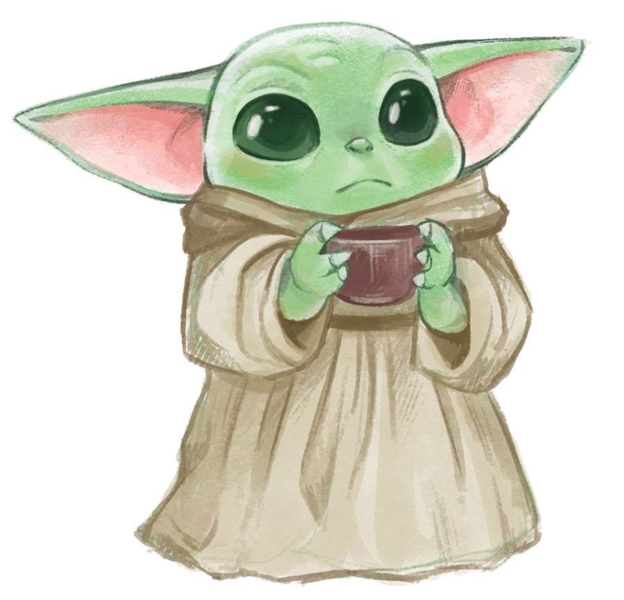 How To Draw Baby Yoda Cartoon How To Images Collection
