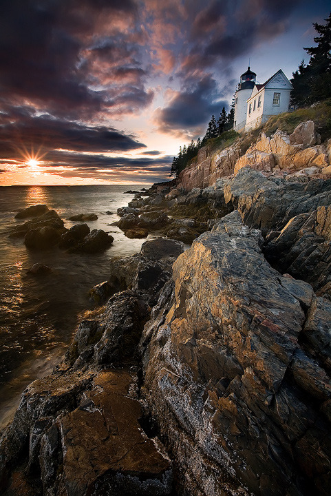 Oceans And Lighthouse — Radivs: 'bass Harbor Head Light, Maine' By Brett