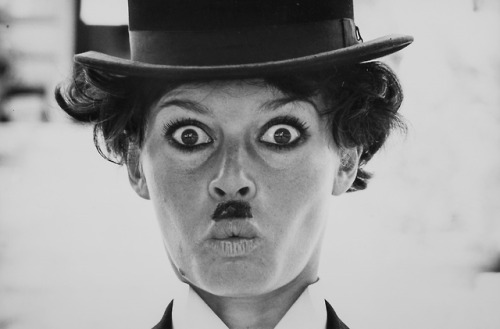 Brigitte Bardot as Charlie Chaplin, Mexico, 1965