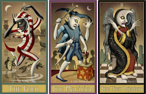 knightofleo:Patrick Valenzadeviant moon tarot, major...