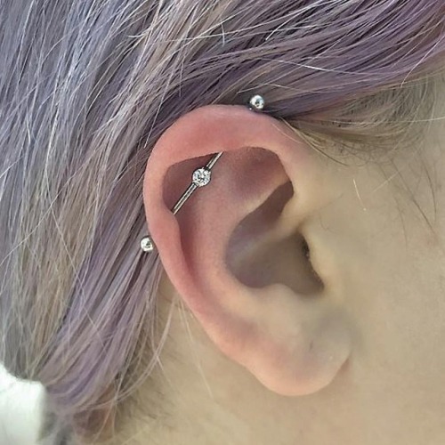 gordzillapierce:Fancy industrial. #appmember #safepiercing...