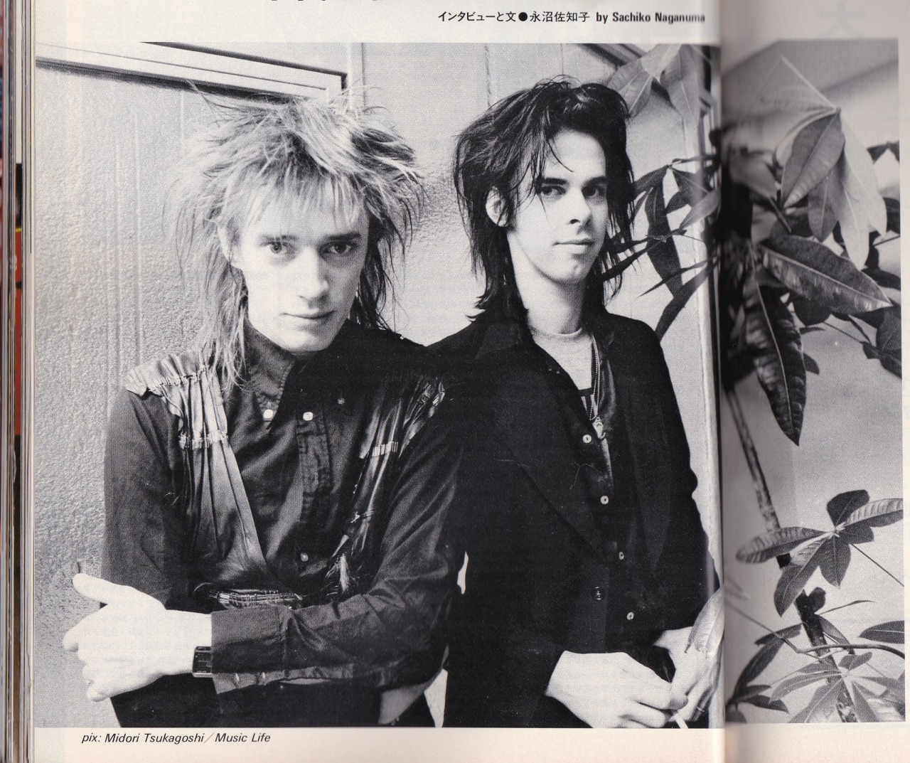 NICK CAVE & BLIXA BARGELD 1985 / pic :Midori... - 80sMusicandmore