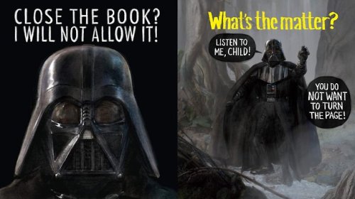 gffa:ARE YOU SCARED, DARTH VADER?JESUS CHRIST, THIS BOOK...