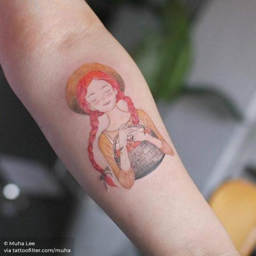 By Muha Lee, done in Daegu. http://ttoo.co/p/29444 film and book;anne of green gables;women;facebook;twitter;muha;inner forearm;medium size;other;illustrative
