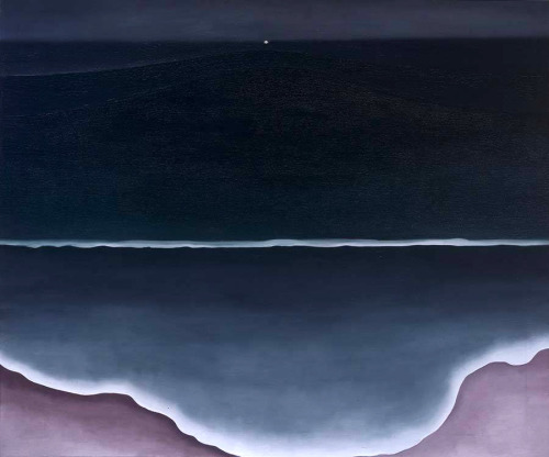 retroavangarda:Georgia O'Keeffe, Wave, Night, 1928