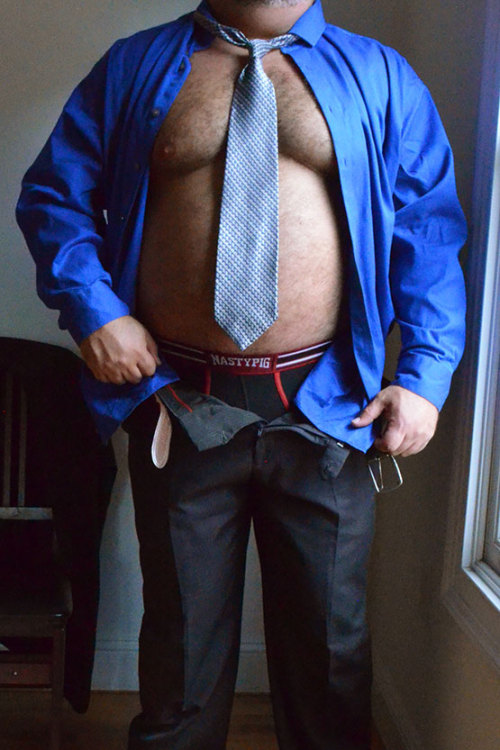 monkeymaven:monkeymaven:Losing my suit.  By Request.FOLLOW...