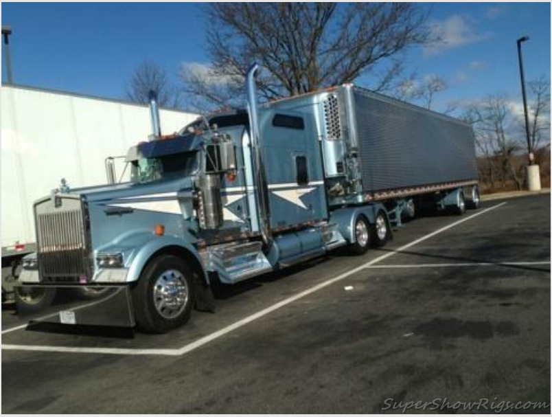 Semitrckn — Kenworth custom W900L with matchin reefer