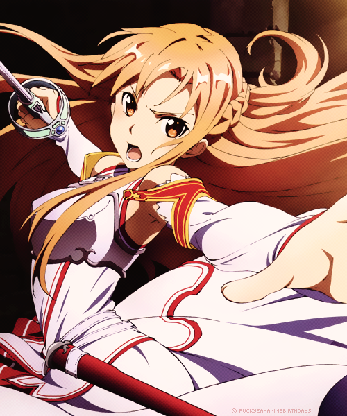 fuckyeahanimebirthdays:Asuna Yuuki (Sword Art Online) »...