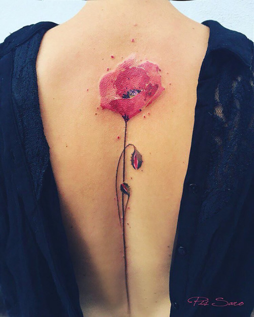 culturenlifestyle:Dainty & Ethereal Floral Tattoos by Pis...