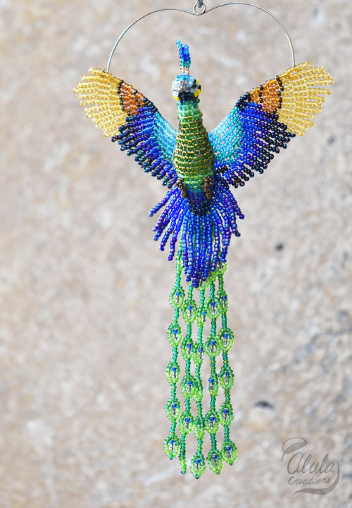 sosuperawesome:Beaded Bird Suncatchers, by Alula Creations on...