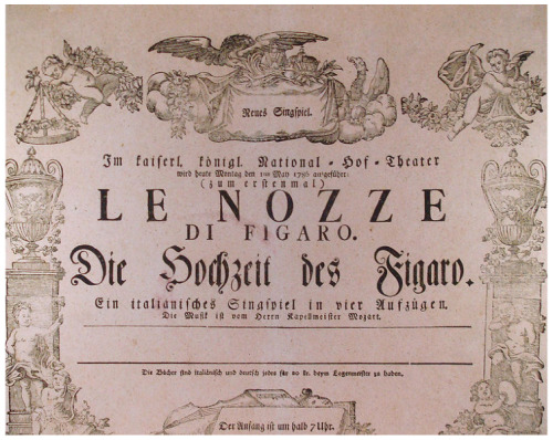 finethankyouandyou:An original poster for Mozartʼs Le Nozze di...