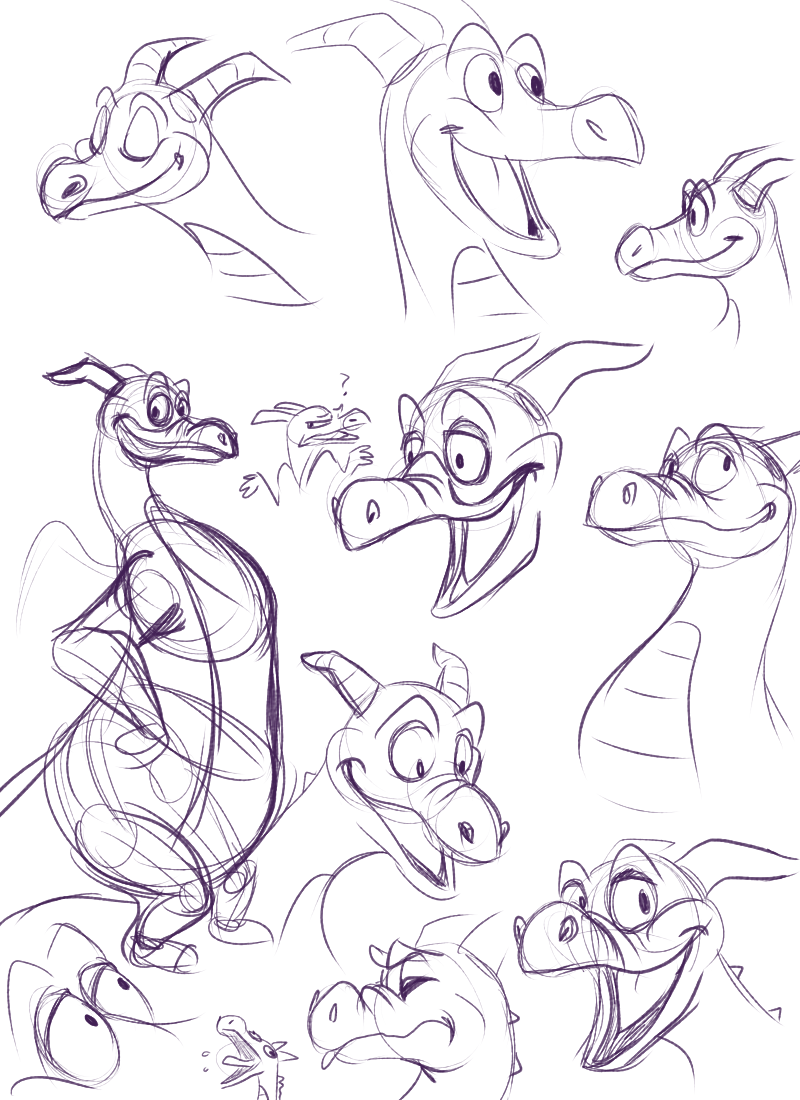 Fox's Drawings dont mind me as I re learn how to draw Figment