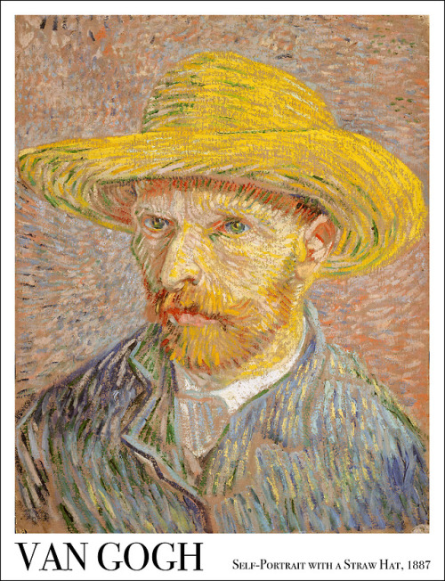 Van Gogh’s Self-Portrait with a Straw Hat, 1887Prints available...