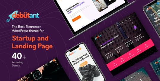 Debutant v1.0.4 – Landing Page WP Theme Nulled