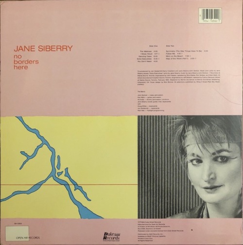 Jane SiberryNo Borders HereOpen Air Records1984OA-030212”33...