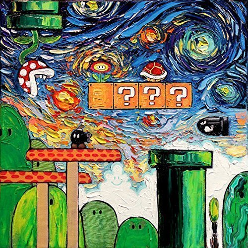 retrogamingblog:Super Mario Bros Paintings made by...