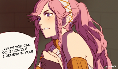 apticho:“AH UM— UUUAAUHHH HOW DO I LET GO???—”lon’qu/olivia a...