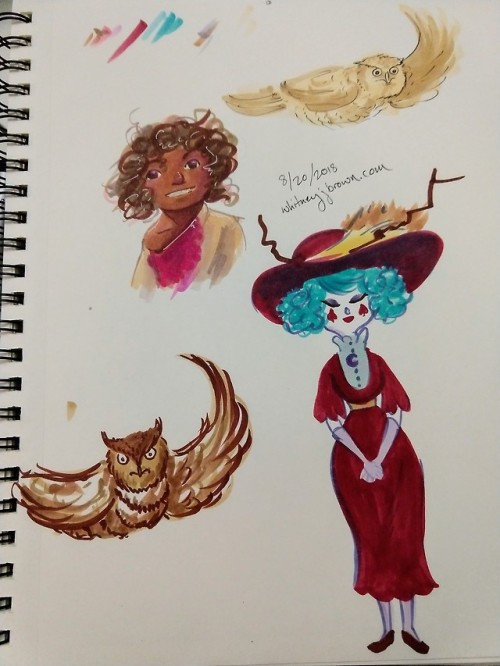 Marker sketches from tonight.