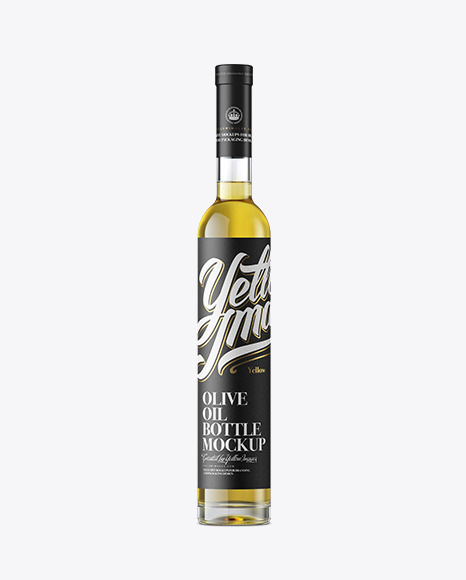 Download deSymbol — Clear Glass Olive Oil Bottle Mockup - Front ...