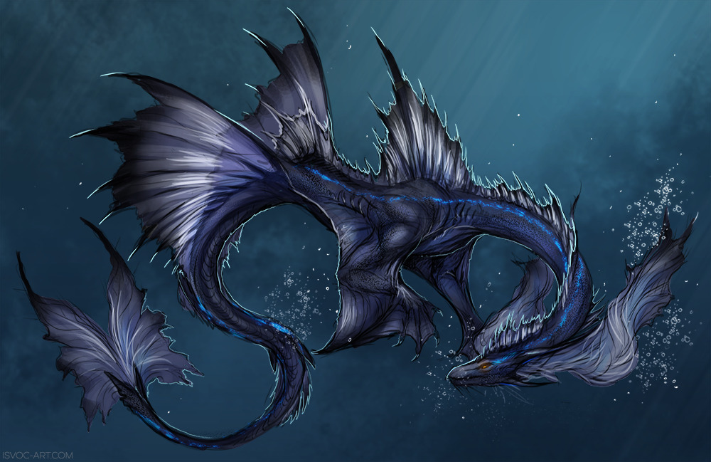 Isvoc's Ramblings - Sea dragon concept sketch for dragons225 :)