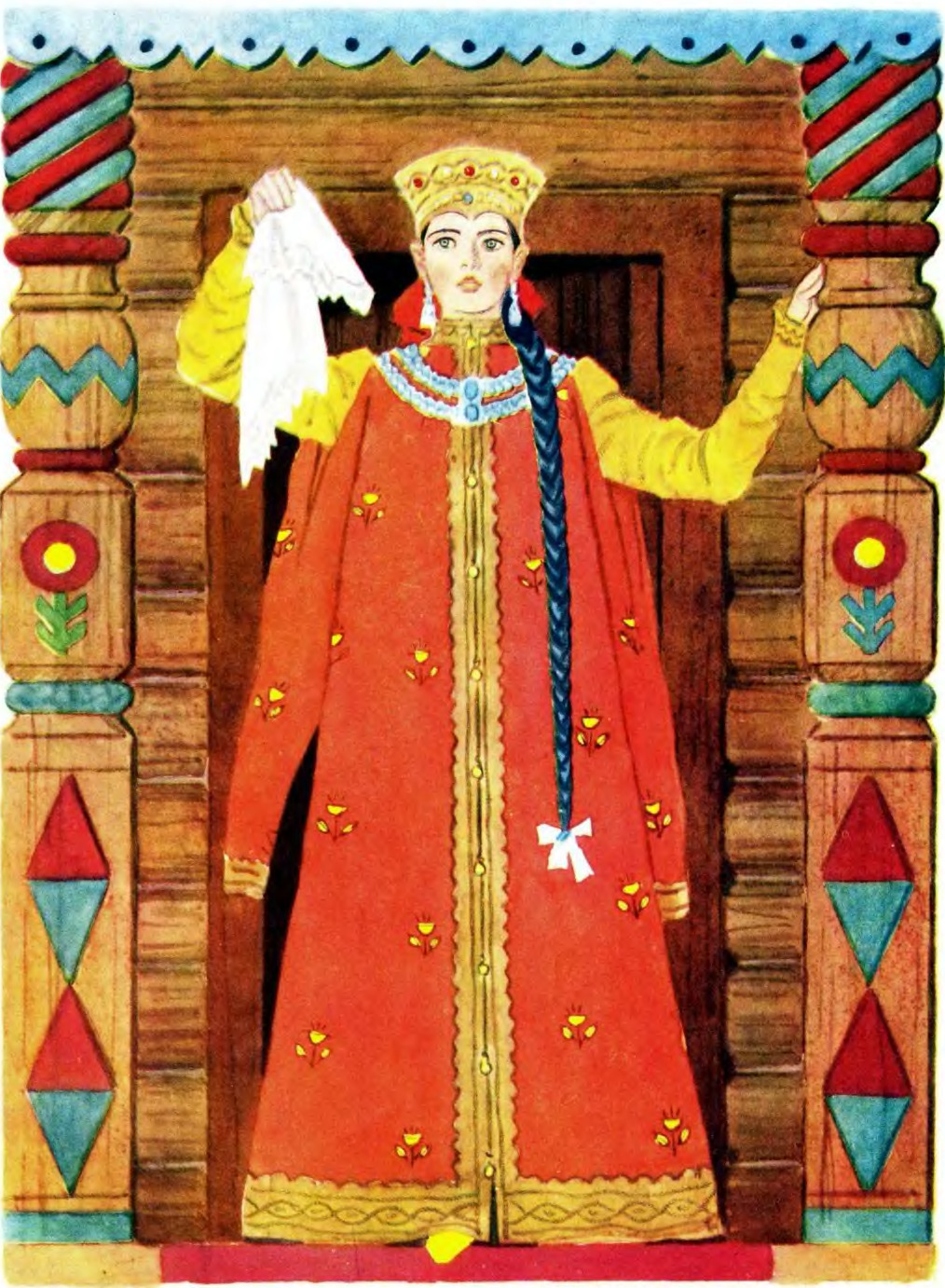 Vasilisa the Beautiful, illustration by T. Yeryomina (1969)