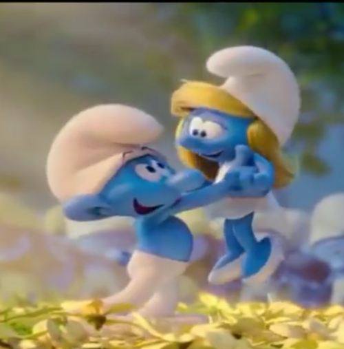 hefty's crush on smurfette in the lost village was so adorable | Tumblr