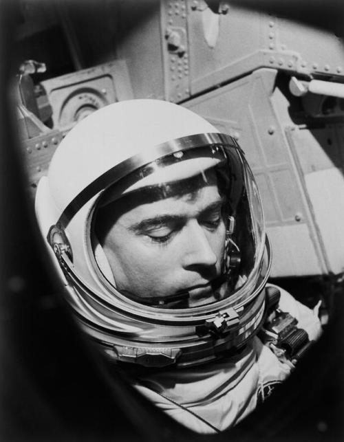 John Young Makes Last Minute Inspection of Gemini III via NASA...