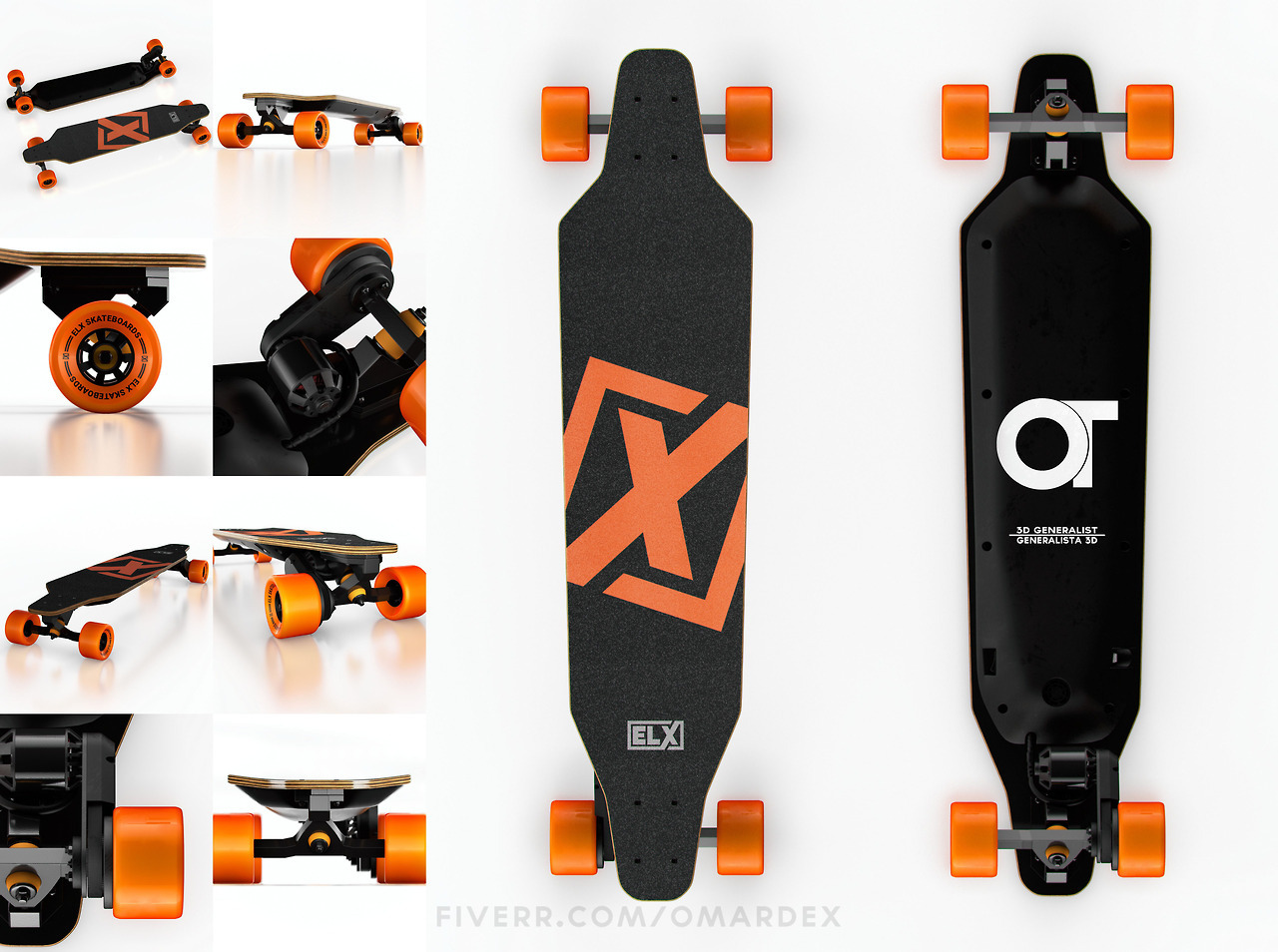 Omardex 3D \u2014 ELX electric Skateboard