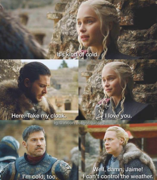 Incorrect Game Of Thrones Quotes Tumblr
