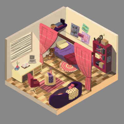 Isometric Room Tumblr