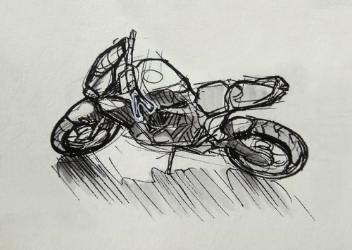 Sketches from motorbike festival