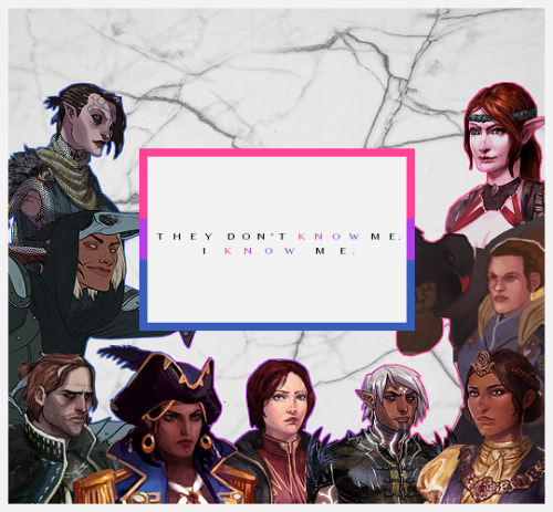 brigmorewitches:Happy Pride from all the LGBT Dragon Age...