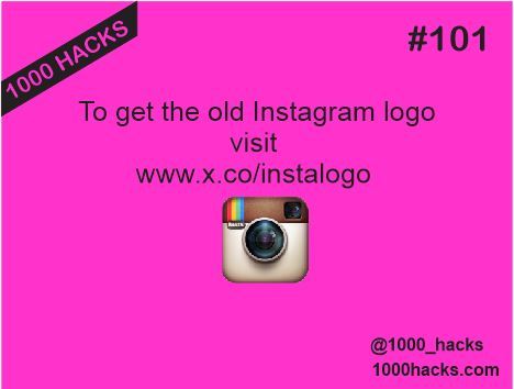 How to get back the old Instagram logo.