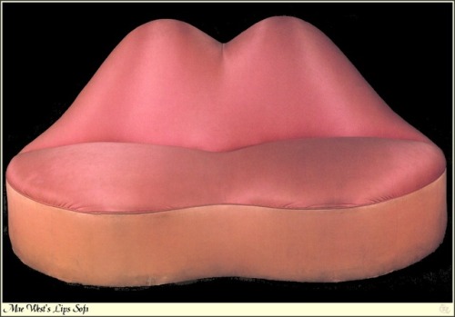 artist-dali:Mae West Lips Sofa, Salvador DaliMedium:...