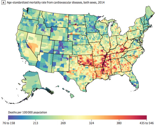 Mortality rate from cardiovascular diseases in... - Maps on the Web