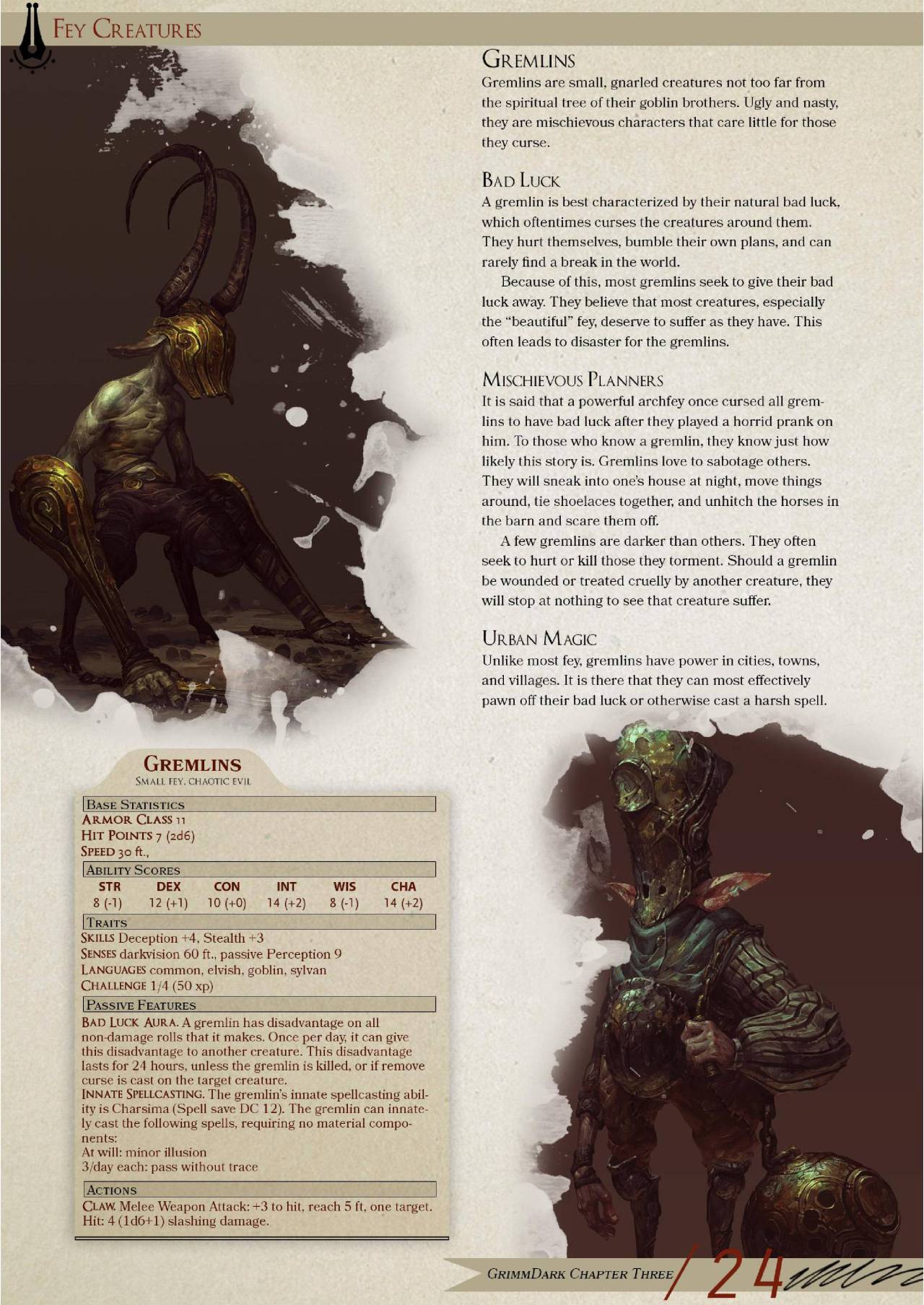 DnD 5e Homebrew — GrimmDark a Book of Fairy Tales by StriderT