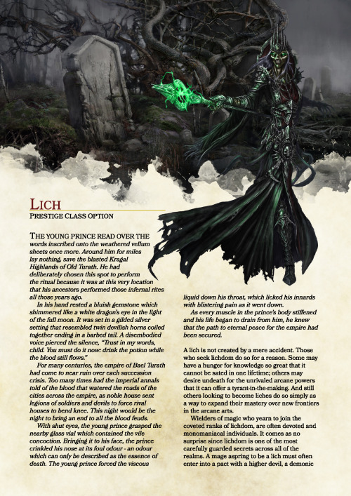 dnd-5e-homebrew:Lich Prestige Class by BalthasarBarikdral