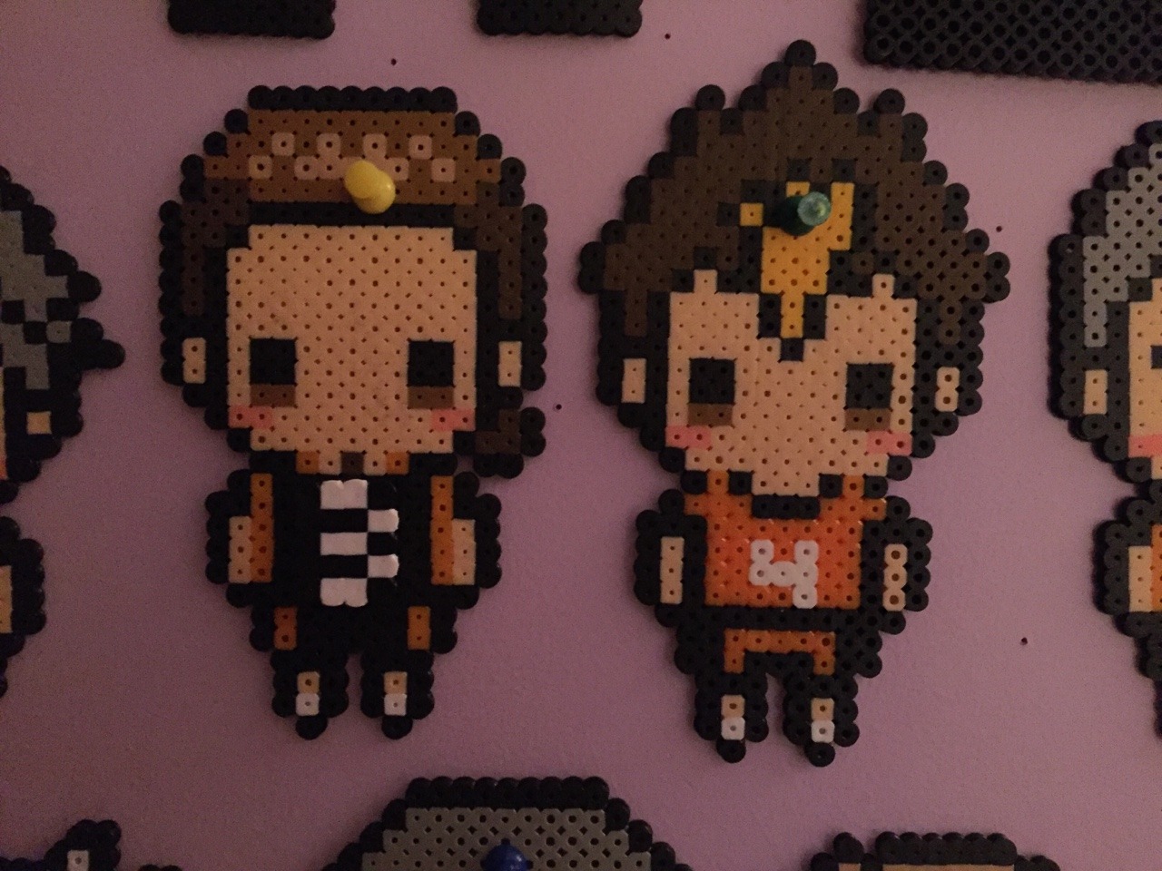 Asahi and Noya from Haikyuu!! (Follow me for... - 🍭Perler Art🍭