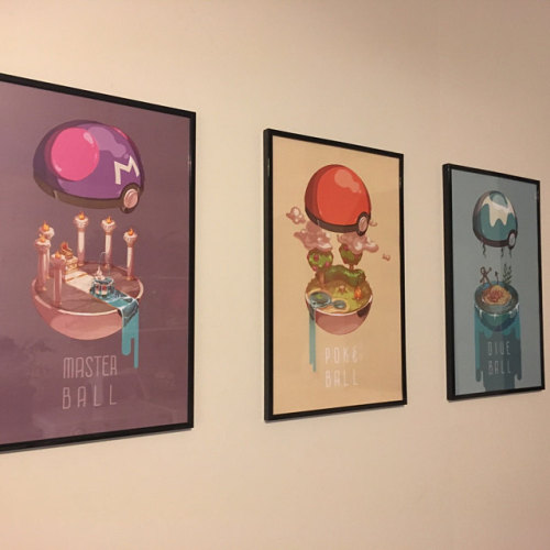 retrogamingblog:Pokeball Interior Posters made by Susan Lao