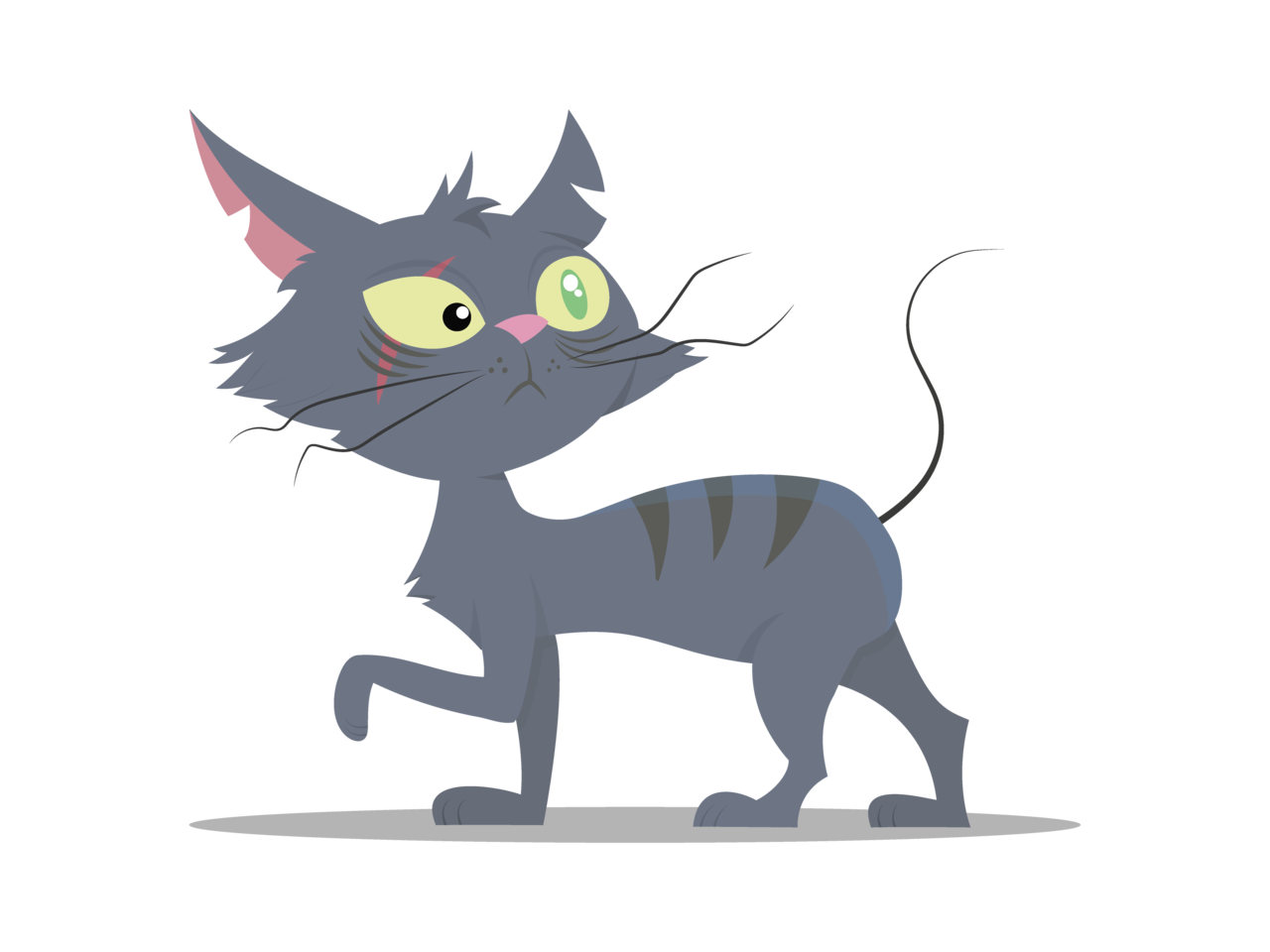 Ugly Cat Illustration done for an educational... - Victor PS