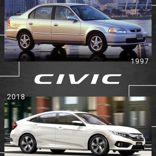 New School or Old School Honda Civic? Photo from...