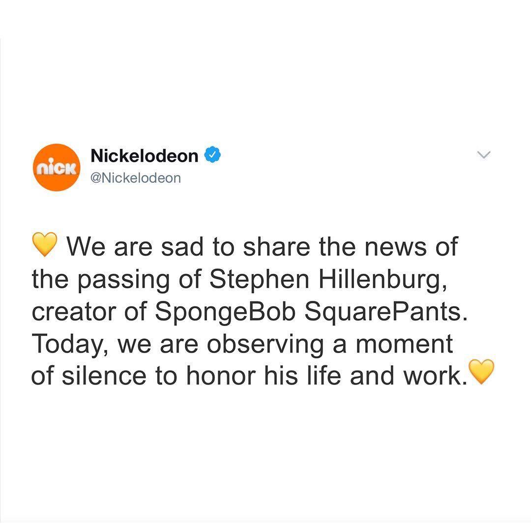 A phenomenally talented creator, coworker, and friend.
It was truly an honor, Steve. ðŸ’›ðŸ˜¢
https://at.nick.com/rememberingstephen