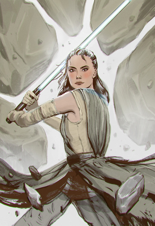 jennravenna:Rey! Wanted to see how I might combine traditional...