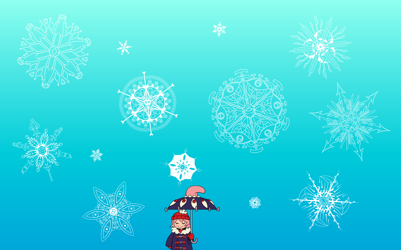 SKULLGIRLS SNOWFLAKES wallpaper yay. I really should have uploaded this like 2 months ago but oh well haha. It